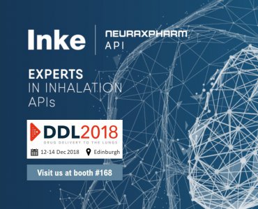 Inke to exhibit at the annual Drug Delivery to the Lungs (DDL) Conference 2018
