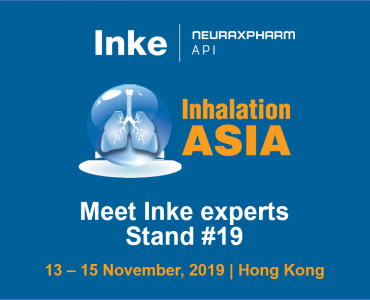 Inke exhibits at the Inhalation Asia 2019 in Hong Kong